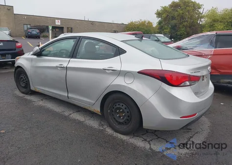 2016 Hyundai Elantra Se from USA, damaged, VIN 5NPDH4AE8GH692470